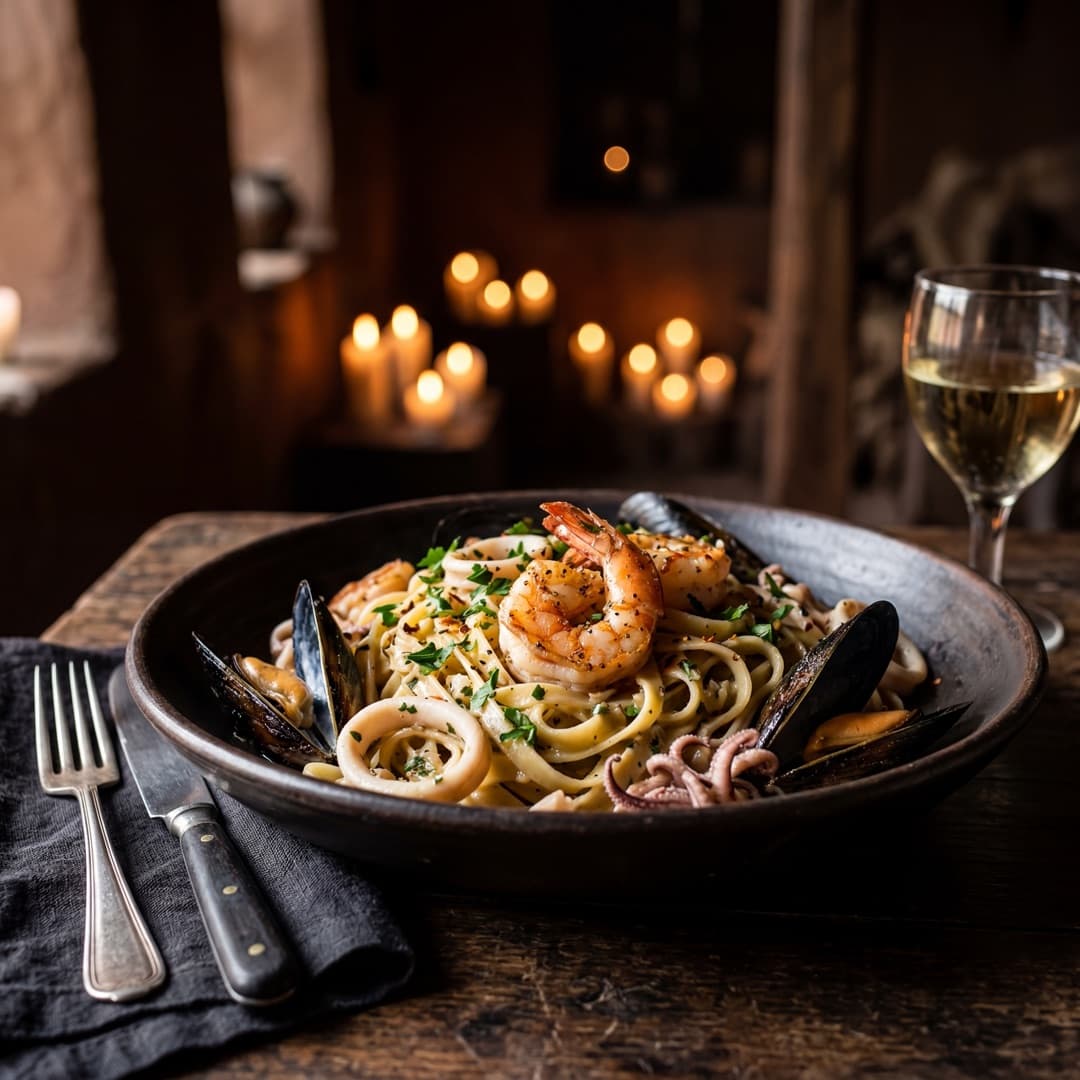 Pastas con Mariscos