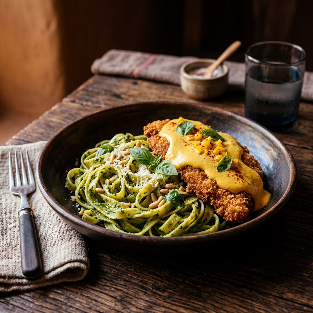 Fetuccini al Pesto